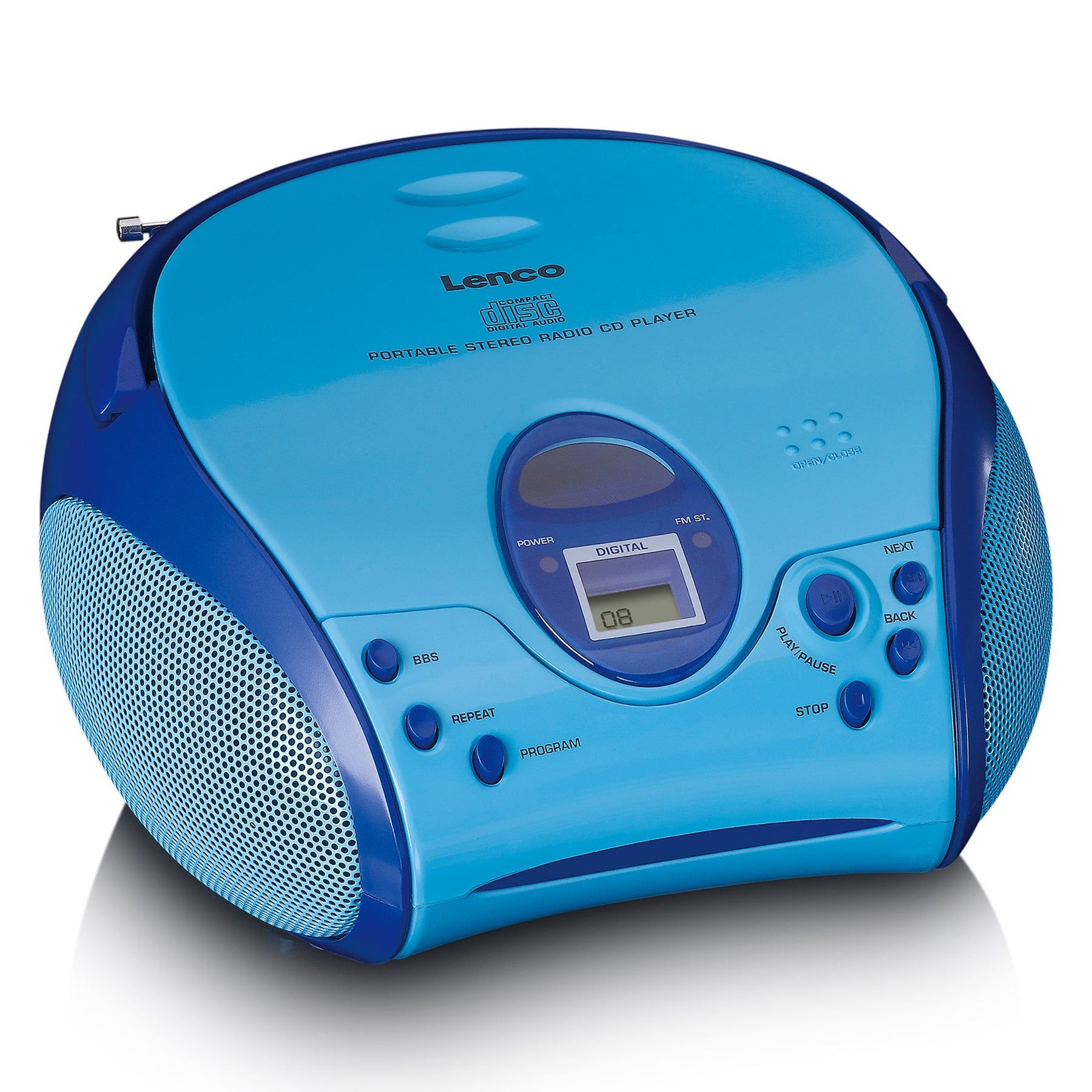 Lenco SCD-24BU Kids Draagbare Radio - Blauw