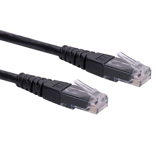 ROLINE UTP Patchkabel Cat.6, zwart, 0,3m