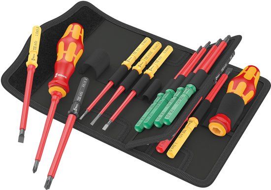 Wera 05006611001 Kraftform Kompakt VDE 17 Universal 1 Tool Finder Wisselklingenset - 17-delig