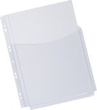 Q-CONNECT geperforeerde showtas A4 11-gaatsperforatie PP glashelder pak van 5 stuks