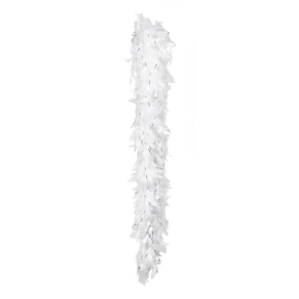 Boland boa glamour 180 cm wit/zilver