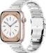 By Qubix Qubix Titanium H-type schakelband Zilver Geschikt voor Apple Watch 38mm / 40mm / 41mm / 42mm