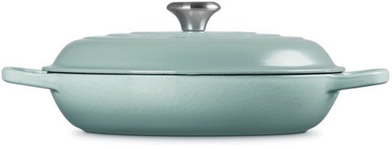 Le Creuset Signature campagnard 30cm - 3.5L sea salt - Round Cast Iron Dutch Oven - Sea Salt