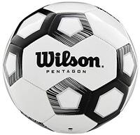 Wilson Unisex volwassenen PENTAGON voetbalballen, BLACK, INTERMED