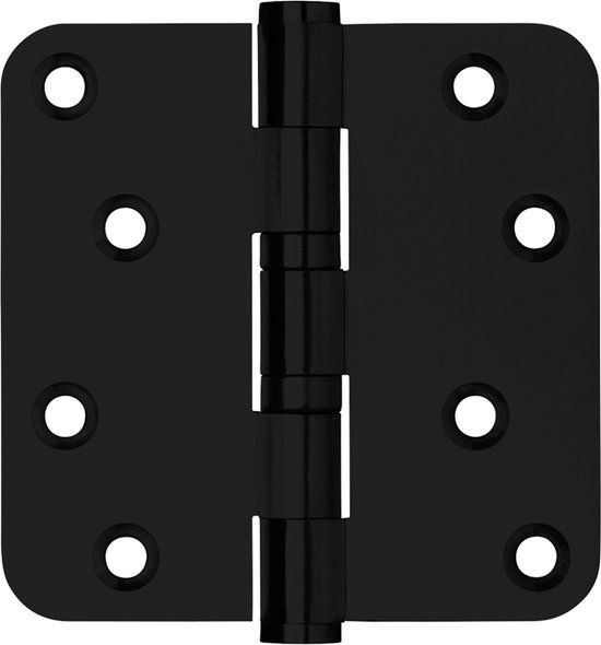 Axa Kroon BV Kogellagerscharnier Matzwart 89x89mm RVS