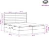 vidaXL lit de rangement avec tête de lit crème 200 x 200 cm tissu