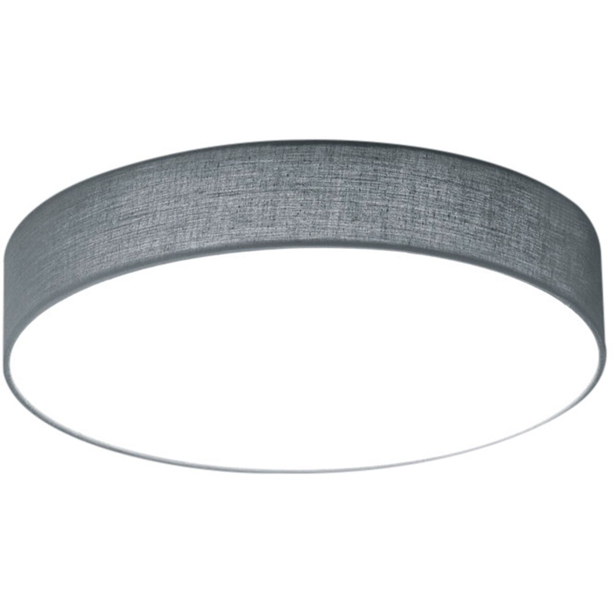 BES LED Trion Lanago Plafondlamp - 11W - Warm Wit 3000K - Rond - Mat Nikkel - Aluminium