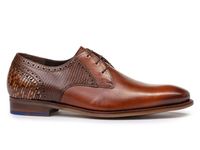 Floris van Bommel DE STAPPER 39.25 Cognac Leren Nette Schoenen - Maat 42.5