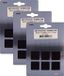 Qlinq feutre anti-rayures - 6x - marron - 75 x 100 mm - rectangle - auto-adhésif - feutre de protection pour meubles
