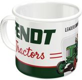 Nostalgic-Art Fendt Emaille Mok - Tractors - Wit - 360 ml