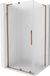 Mexen Velar L cabine de douche porte coulissante 110 x 80 cm, verre dépoli, or rose