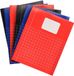 Bellatio Decorations Ruitjes schrift - A5 - 6 stuks