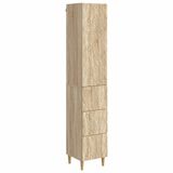 vidaXL Kast Set 2 st 33 x 34,5 x 90 cm Bewerkt hout Sonoma Eiken