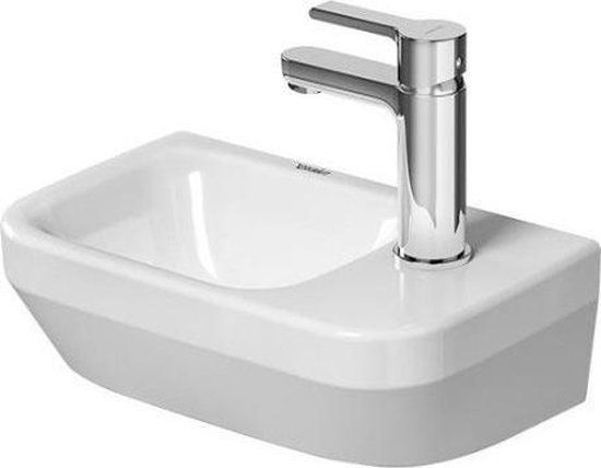Duravit DuraStyle fontein 36x22cm - wit - kraangat rechts