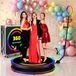 100cm Grande Kiosque Photo et Vidéo Portable avec Plateforme Pivotante à 360 Degrés et Caméra - Photomaton Automatique pour Mariages et Fêtes