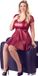 Cottelli Collection Wetlook Plooi-Jurkje Rood XL