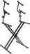 Quik Lok QL/623 keyboardstandaard (3 niveaus, dubbel stang) zwart