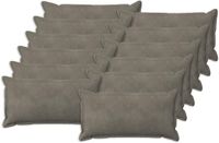 vidaXL - Kussensloop - 12 stuks - Lichtgrijs - 40 x 80 cm