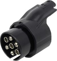 Carpoint Adaptateur 7 vers 13 broches Boîte de remorque Noir