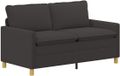 vidaXL Bank Donkergrijs 156 x 81 x 87,5 cm Stof