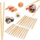 Chopsticks 20 paires de baguettes en bambou - réutilisable - 24 cm de long