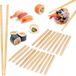 Chopsticks 20 paires de baguettes en bambou - réutilisable - 24 cm de long