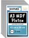 Creative Deco 10 x A3 MDF - Plaat Grijs | 420 x 300 x 3 mm
