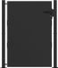 vidaXL Portail de jardin 110 x 130 cm acier thermolaqué noir verrouillable