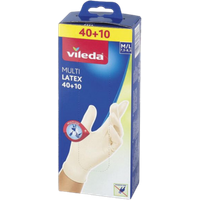Vileda Multi Latex Wegwerphandschoenen M/L - 50 stuks