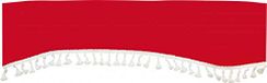 Frans HTC Equipements Cabine franjes, 240 x 18 cm, rood