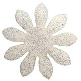 Petra's Knutsel-News 100x Marrite 40 mm, glittervilt, eenzijdig glitter, fliz, wit, 18 x 12 x 5 cm