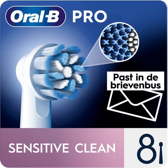 Oral-B Pro Sensitive Clean Opzetborstels - 8 Stuks
