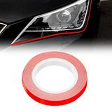 Quattroerre 10804 Stripes Adesive Eyeliner voor koplampen, auto, rood