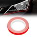 Quattroerre 10804 Stripes Adesive Eyeliner voor koplampen, auto, rood