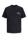 JACK&JONES - JORRIVIERA BACK SCRIPT TEE CN JNR - Jongens - T-shirts - Zwart - Katoen - Maat 152