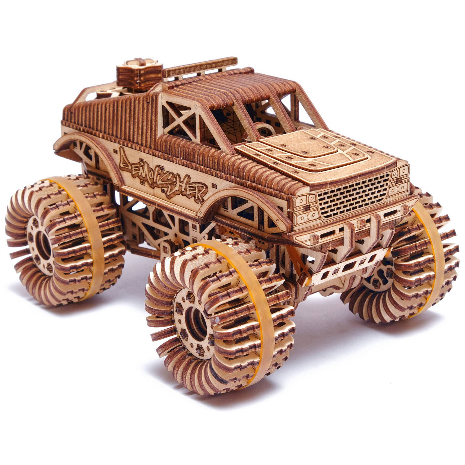 Wood Trick Monster Truck - Houten Modelbouw