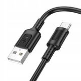 Borofone BX111 Feliz USB naar USB-C Kabel - 3A, 1m, Zwart