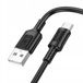 Borofone BX111 Feliz USB naar USB-C Kabel - 3A, 1m, Zwart
