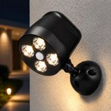 WoonWonder Nighthawk Wandlamp Buiten - Buitenlamp met Bewegingssensor - Muurlamp Zwart