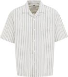 WE Fashion Heren Regular fit overhemd met stretch Zwart Katoen Maat: XL