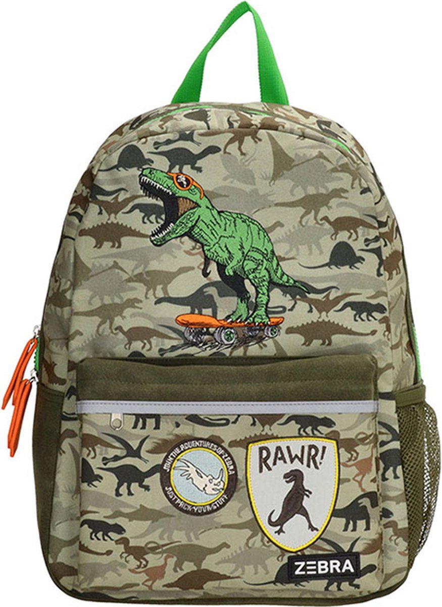 Zebra Trends Rugzak Camouflage Dino Groen