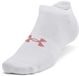 Under Armour Essential No Show Korte Sokken 3 Paren Wit EU 42-47 Man, Vrouw
