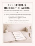 Household Reference Guide: Everything You Don't Want to Have to Remember