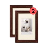 Walther Design Home HO520ND Fotolijst, 15 x 20 cm, houten lijst, 2 stuks, walnoot
