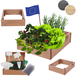Modo24 ZP09 Carré Potager Surélevé En Escalier Modulable, Bois De Pin, Herbes/légumes, Jardin/terrasse/balcon, 9x30x30 Cm, Marron