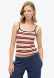 Superdry Athletic Essentials camitopje Dames Vesten soda pop red stripe