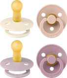 BIBS Colour Fopspeen - 6-18 mnd - 4-pack - Ivory/Blush/Dusky Lilac/Heather