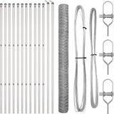 vidaXL - Gaashek - 25 x 1,5 m - Zilver