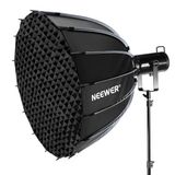 NEEWER Parabolic Softbox Kit, 35,4 inch Bowens Mount Soft Box met lichtdiffusors voor studiofotografie, video-opname, streamingverlichting, compatibel met Aputure 120d, compatibel met Godox SL60w