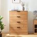 en.casa Commode Varkaus commode mdf met 4 lades 90x70x40 cm eikenkleurig